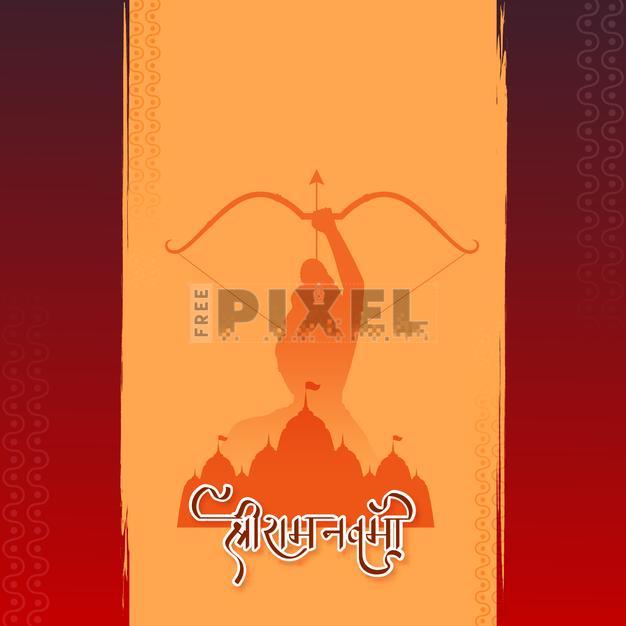 Free Vectors - Shri Ram Navami (Birthday Of Lord Rama) Celebration ...