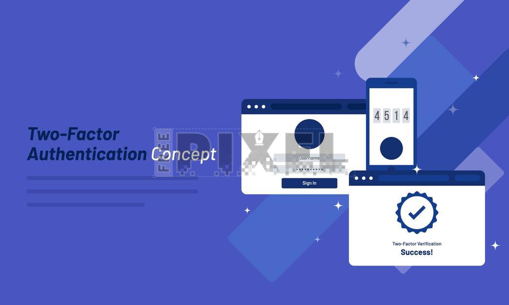 Free Vectors - Two Or Multi-Factor Authentication Concept, Smartphone ...
