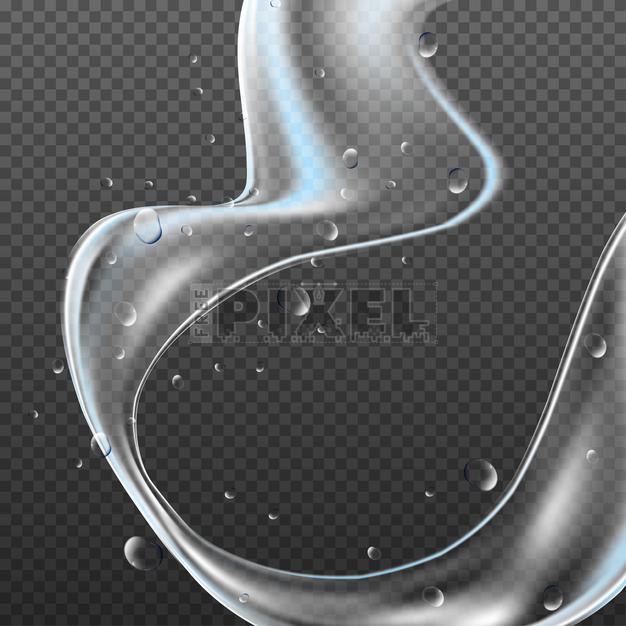 Free Vectors - Water Splash On Transparent Background. | FreePixel.com