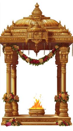 Free Illustrations - Illustration Of Indian Wedding Mandap. | FreePixel.com
