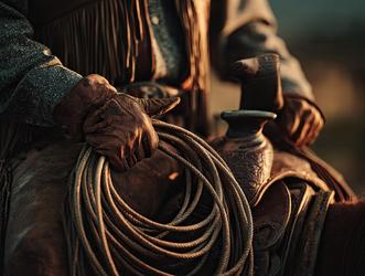Free Photos - Cowboy Gloved Hand Holding Lasso Rope, Closeup Photo ...