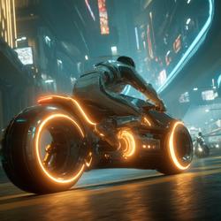 Free Photos - Futuristic Motorcycle Rider In A Cyberpunk City ...