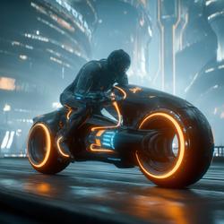 Free Photos - Futuristic Motorcycle Rider In A Cyberpunk City ...