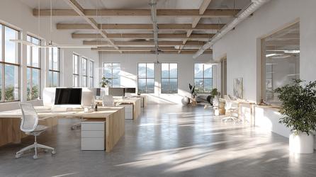 Free Photos - Modern Office Space With Glass Walls And Plants ...