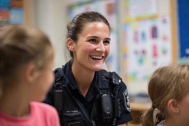 Free Photos - Police Officer Interacting With Children | FreePixel.com