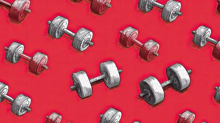 Free Illustrations - Dumbbell Pattern Background | FreePixel.com