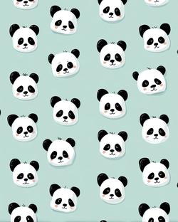 Free Photos - Panda Faces Seamless Pattern On Purple Background ...