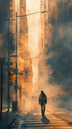 Free Photos - A Silhouette Man In Trench Coat Walking Down City Street ...