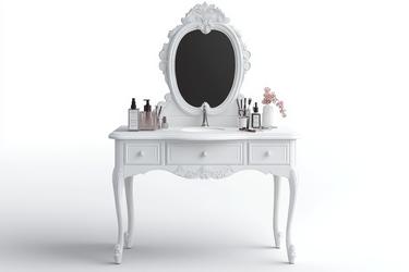 elegant bridal shower dresses Bianca White High Gloss Mini Dressing Table | Custom Furniture