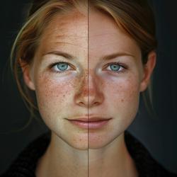 Free Photos - Russian Woman Face Split In Half Showing Contrast Or ...