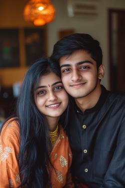 Indian Brother And Sister Photo Wallpaper