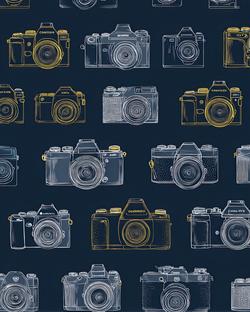 Free Illustrations - Seamless Pattern Of Colorful Polaroid Cameras ...