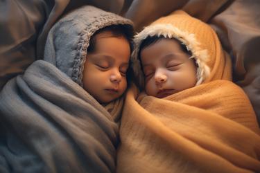 Free Photos - Adorable Infant Twins Sleeping Peacefully | FreePixel.com