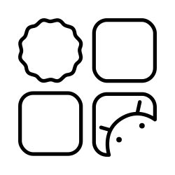 Free - Square Shapes Icon Set | FreePixel.com