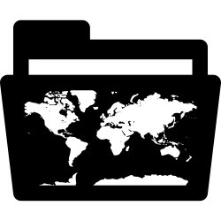 Free Svg - World Map Folder | FreePixel.com