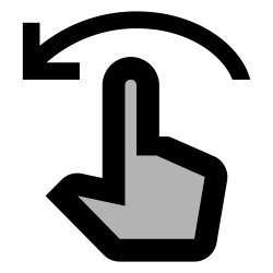 Free Svg - Left Arrow With Hook | FreePixel.com