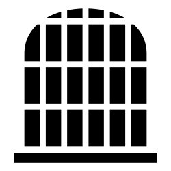 Free Icons - Isolated Prisoner In Black Line Art Illustration ...