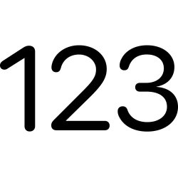 Free Svg - Number 123 Icon | FreePixel.com
