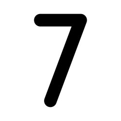 Free Svg - Number Seven Icon | FreePixel.com