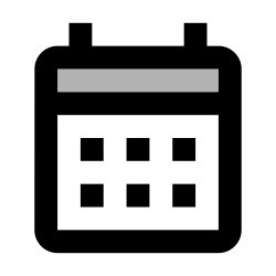 Free Svg - Calendar Icon In Blue Color. | FreePixel.com