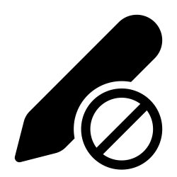 Free Svg - No Pencil Icon | FreePixel.com