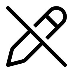 Free Svg - No Pencil Icon | FreePixel.com