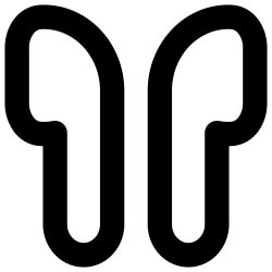 Free Svg - Audio, Earbuds, Earphone, Earpods Icon | FreePixel.com