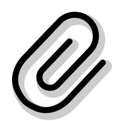 Free Svg - Paperclip Icon | FreePixel.com