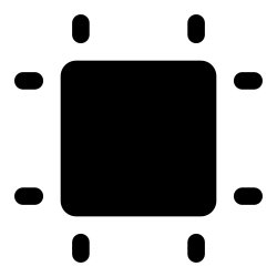 Free Svg - Blue Square With Rounded Corners | FreePixel.com