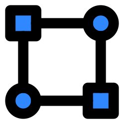Free Svg - Linked Boxes Icon | FreePixel.com