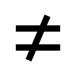 Free Svg - Equal Not Equal Symbol | FreePixel.com