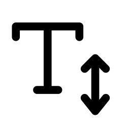 Free Svg - Text Resize Icon | FreePixel.com